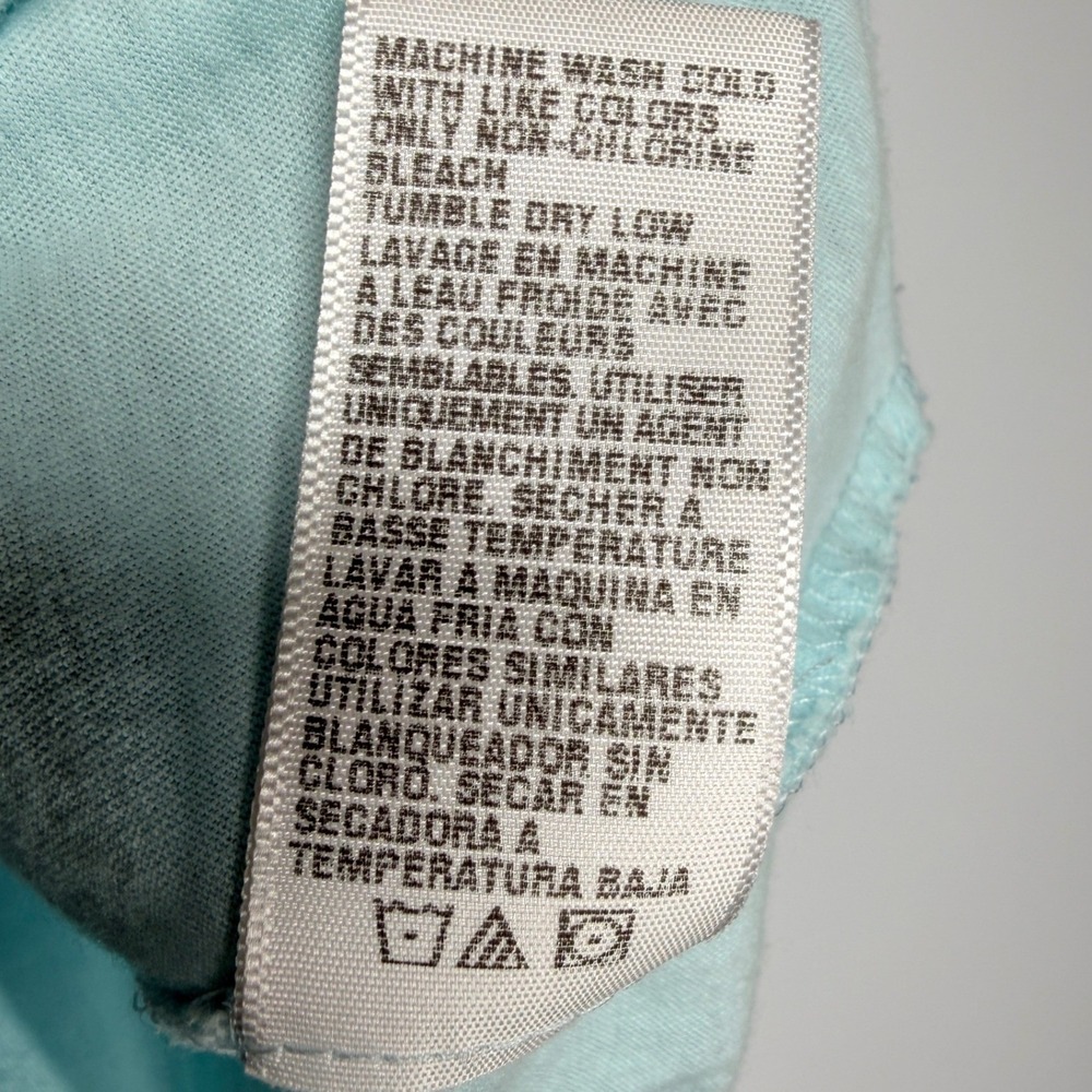 James Perse Standard Light Blue Cotton Pocket Tank Top WLJH3115CU Size 0 - Picture 8 of 8